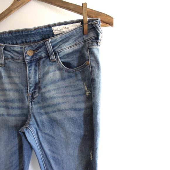 Pistola Tory Split Hem Zipped Ankle Skinny Jeans 28 6 - Picture 3 of 11